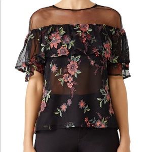 Black floral top